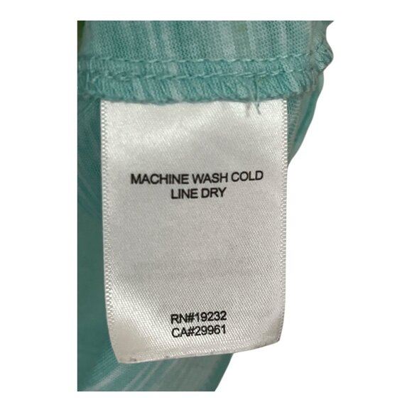 Alfred Dunner Petite Large Butterfly Floral Embellished Short Sleeve Top – Aqua - Picture 5 of 6